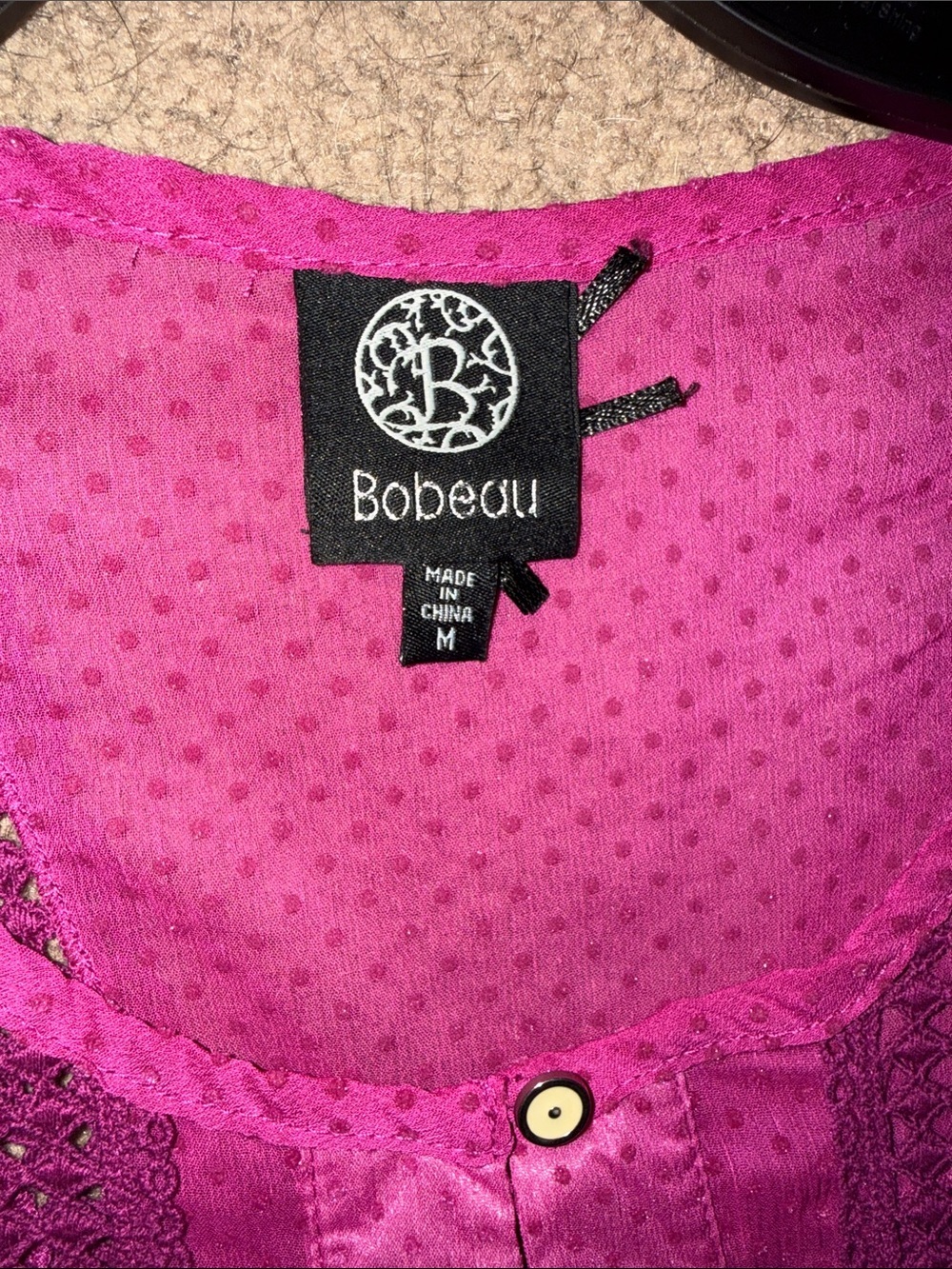 Boden Hot Pink Sleeveless Eyelet Tunic - Picture 2 of 4